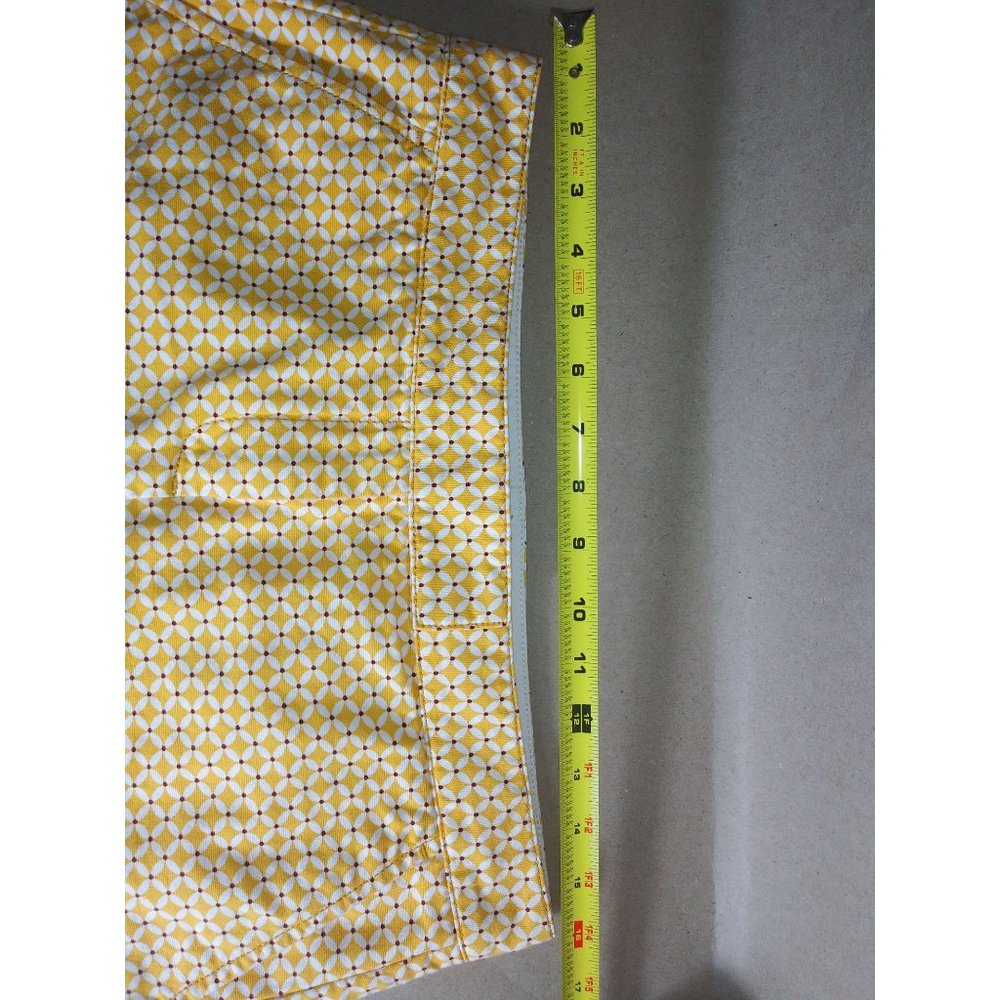 J.Crew Yellow Retro Geometric Cotton Mini Skirt Size 8 - Picture 4 of 4